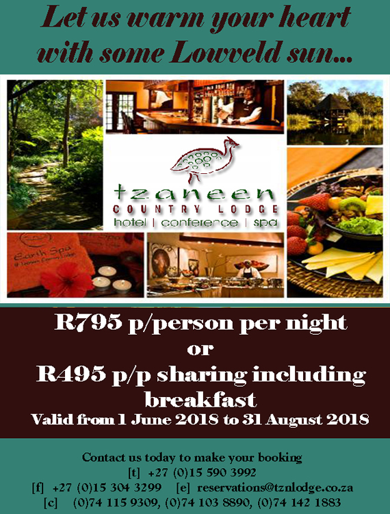 Tzaneen Country Lodge Winter 2018